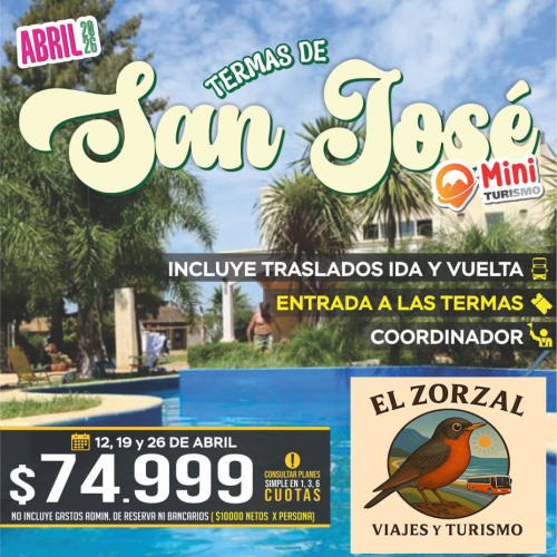 MINI TOURS TERMAS DE SAN JOSE
